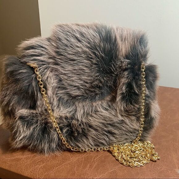 Henri Bendel Faux Fur Flap Purse - Picture 7 of 15